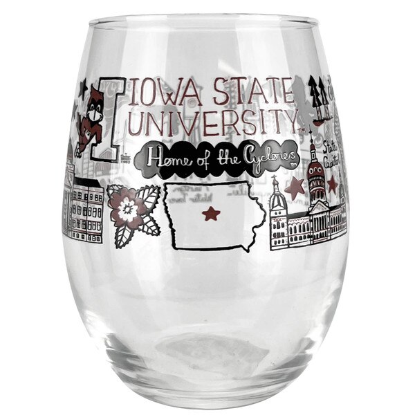 Julia Gash Clear 21 oz Stemless Wine Glass